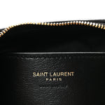 Plunged Lambskin Calypso Mini Hobo Black