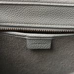 Drummed Calfskin Nano Luggage Pearl Blue
