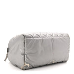 Nylon Coco Cocoon Zipped Tote Silver