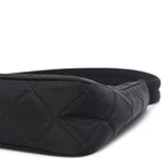 Tessuto Nylon Stitched Shoulder Bag Black