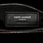Calfskin Y Quilted Monogram Medium Loulou Chain Satchel Black