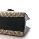 GG Supreme Monogram Bees Medium Padlock Tote Beige Oro Black