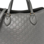 Guccissima Linea A Foldover Tote Storm Grey