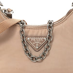 Tessuto Nylon Saffiano Mini Re-Edition 2000 Shoulder Bag Cammeo