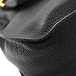 Calfskin Medium Marcie Satchel Black