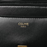Satinated Calfskin Mini 16 Top Handle Bag Black