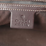 GG Supreme Monogram Medium Flat Messenger Bag Dark Brown