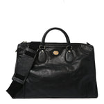 Fluffy Calfskin Morpheus Weekender Duffle Black