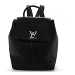 Calfskin Lockme Backpack Black