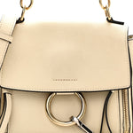 Calfskin Mini Faye Day Shoulder Bag Off White