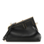 Shiny Nappa Small Fendi First Black