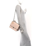Vitello Liberty Scalloped Studded Kan I Shoulder Bag Camelia