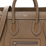 Drummed Calfskin Nano Luggage Souris