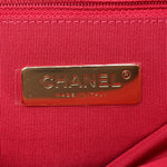 Goatskin Quilted Large Chanel 19 Flap Dark Pink
