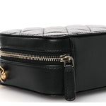 Lambskin Quilted CC Pearl Crush Camera Case Black