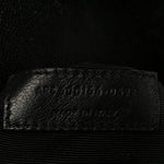 Grain De Poudre Textured Mixed Matelasse Large Triquilt Monogram Satchel Black