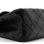 Aged Calfskin Quilted 2.55 Reissue 225 Flap Black