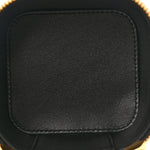 Patent Calfskin Triomphe Mini Vanity Case Black