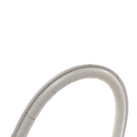 Calfskin Crocodile Embossed Small Hourglass Top Handle Bag White