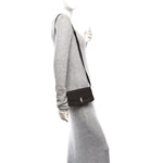 Nubuck Calfskin Sofia E/W Crossbody Wood Brown
