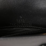 Calfskin GG Matelasse Chain Wallet Black