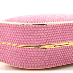 Swarovski Crystal Minaudière Clutch Pink