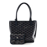 Goyardine Reversible Mini Anjou Navy