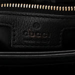 Roxy Calfskin Web Medium Studded Blondie Shoulder Flap Bag Black