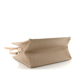 Calfskin Macro Cannage Small Book Tote Taupe
