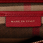 Soft Grain Calfskin Small Buckle Tote Parade Red