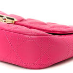 Lambskin Cannage Miss Dior Promenade Pouch Fuchsia