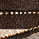Monogram Jumbo GG Textured Dollar Calfskin Web Tote Bag Camel Ebony New Acero