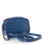 Calfskin Matelasse Aria Mini GG Marmont Chain Shoulder Bag Clear Blue