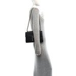 Pebbled Calfskin Small Dionysus Shoulder Bag Black