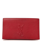 Calfskin Monogram Large Belle De Jour Clutch Red