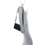 Tweed Quilted Medium Chanel 19 Flap Grey