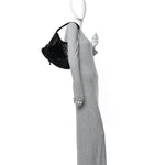 Satin Ballet Evening Bag Black