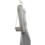 Dollar Calfskin Super Mini GG Marmont Chain Shoulder Bag Deep Grey