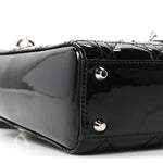 Patent Cannage Mini Lady Dior Black