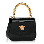 Patent Mini La Medusa Bag Black