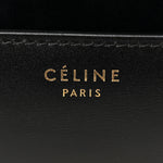 Box Calfskin Medium Classic Box Flap Bag Black