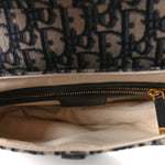 Oblique Saddle Bag Blue