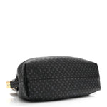 Calfskin Nanogram Embossed Clutch Black