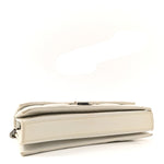 Crushed Calfskin Quilted XS Crush Chain Bag  Optic White
