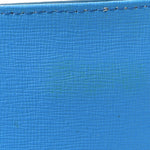 Saffiano Striped Mini Diag Binder Clip Bag Blue