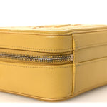 Caviar Quilted Small CC Filigree Vanity Case Yellow