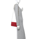 Empreinte Pochette Felicie Chain Wallet Scarlet