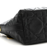 Lambskin Macrocannage DiorStar Hobo Bag Black