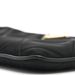 Re-Nylon Tessuto Impuntu Quilted Re-Edition 1995 Chaine Pouch Black