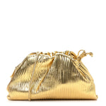 Metallic Bark Calfskin The Mini Pouch Gold